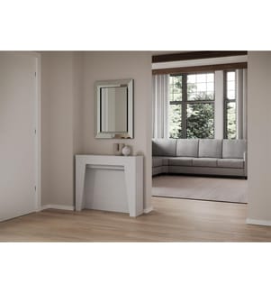 Ausziehbarer Konsolentisch 90 x 25-211 cm Anea - Weiss