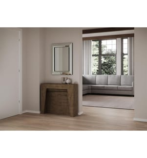 Ausziehbarer Konsolentisch 90x25-181 cm Anea Nussbaum - Braun