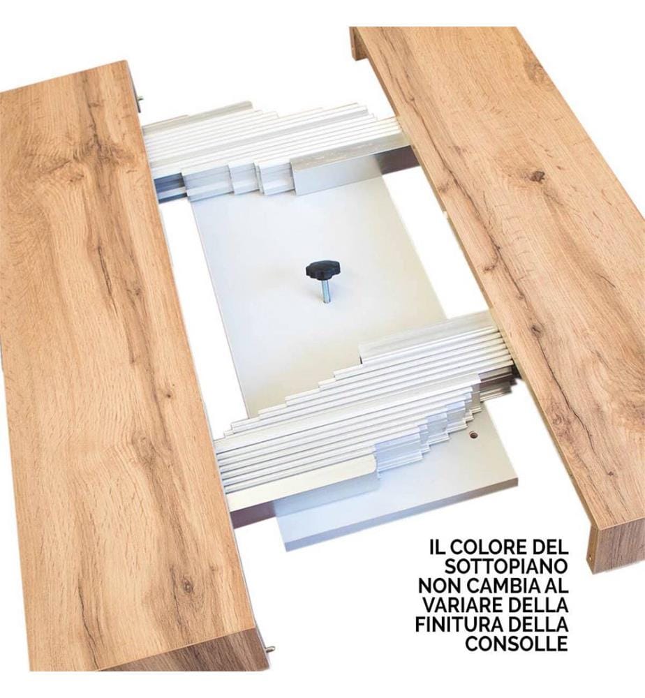 Console Estensibile Diago Small 90-196x40 cm - Grigio e Antracite