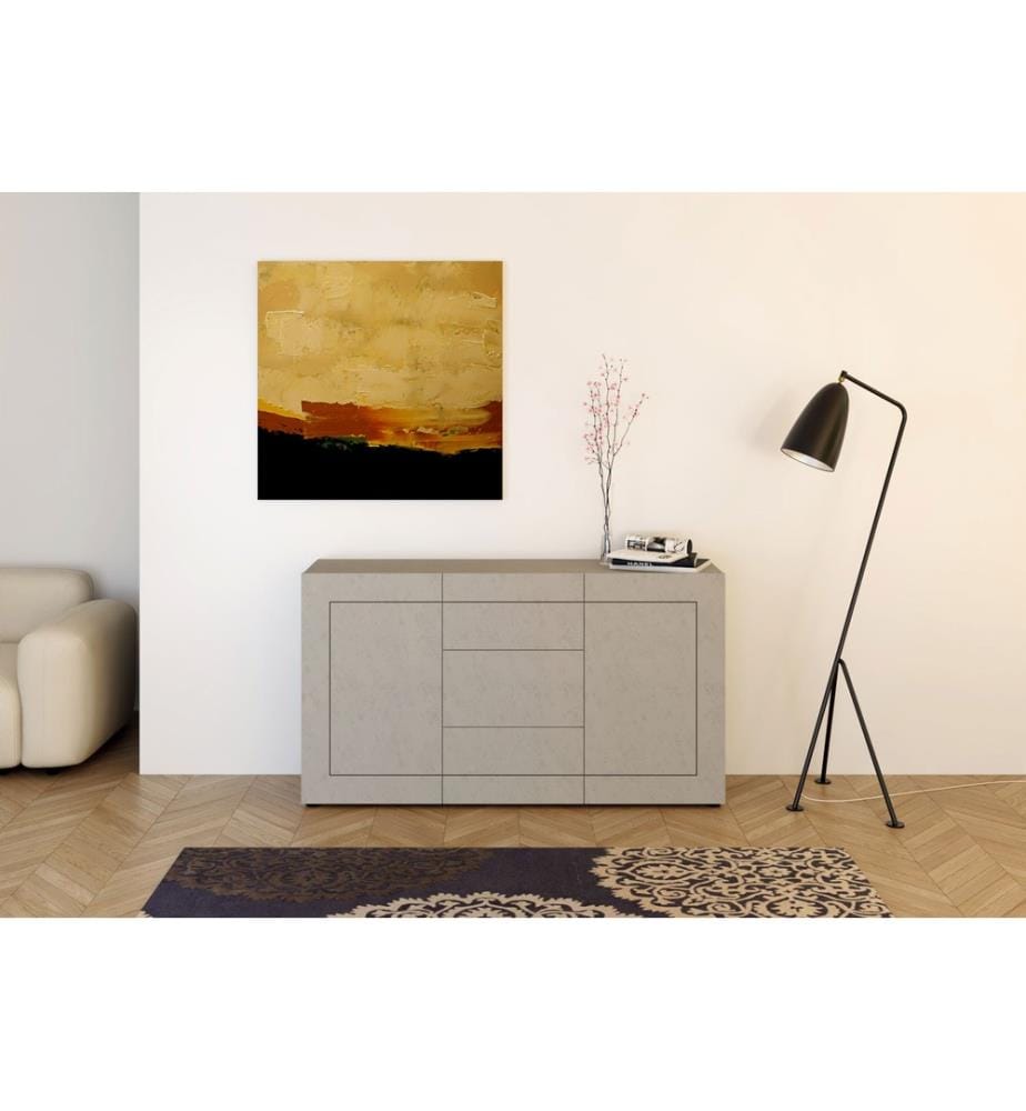 Chest of drawers 2-door/3-drawers 150x40x83.5 cm Elios cashmere