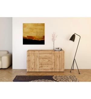 Kommode 2-türig/3-Schubladen 150x40x83,5 cm Elios Eiche Natur