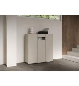 Highboard 3 Türen 100x35x110 cm Riflesso cashmere