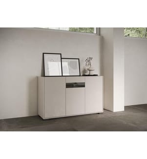 Sideboard 3 Türen 130x40x81 cm Riflesso cashmere