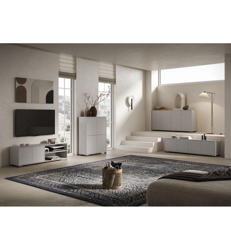 Highboard 4 Türen 90x35x120 cm Lumina cashmere