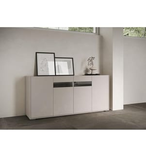 Sideboard 4 Türen 174x40x81 cm Riflesso cashmere