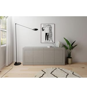 Kommode 4-türig 200x40x83,5 cm Elios Kaschmir