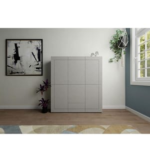 Hohe Kommode 5-türig/3-Schubladen 150x35x165 cm Elios Kaschmir
