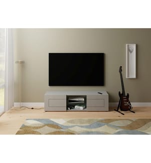 TV-Schrank 2-türig mit offenem Fach 150x40x40 cm Elios Kaschmir