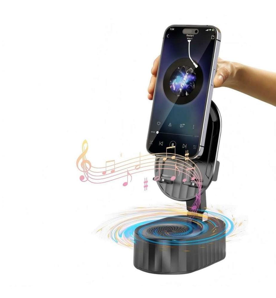 Supporto per smartphone con altoparlante Kinglucky ZJ-016 Nero 5 W