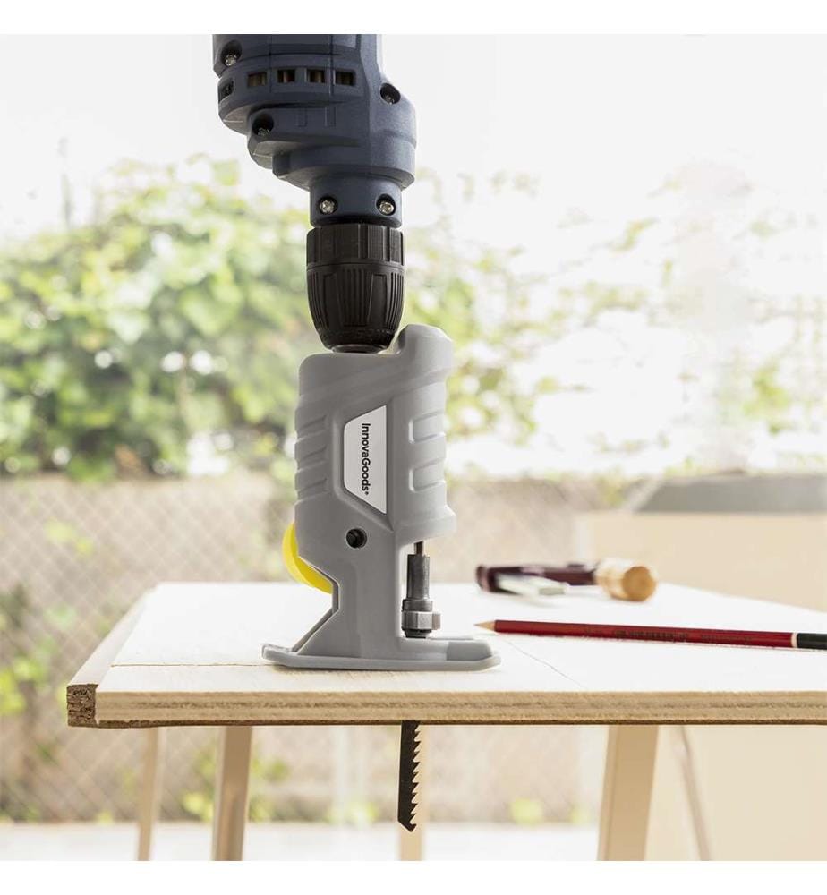 Jrill jigsaw drill bit adapter - gray and blue