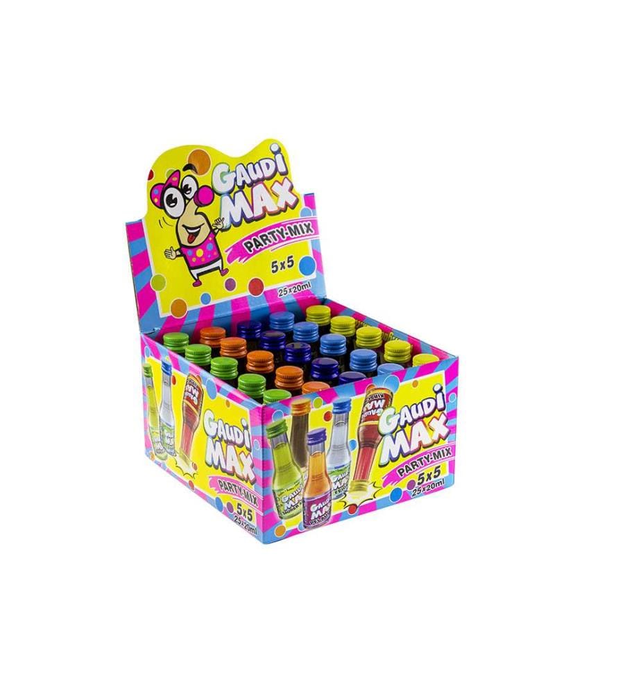 50x Gaudi Max Party-Box Mix Likör 16-17% Vol., 50er - 20ml 