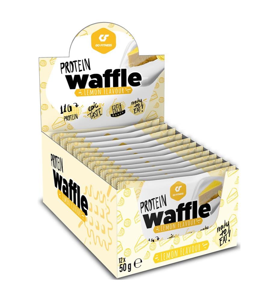 12x GoFitness Nutrition Protein Waffle Lemon - 50g