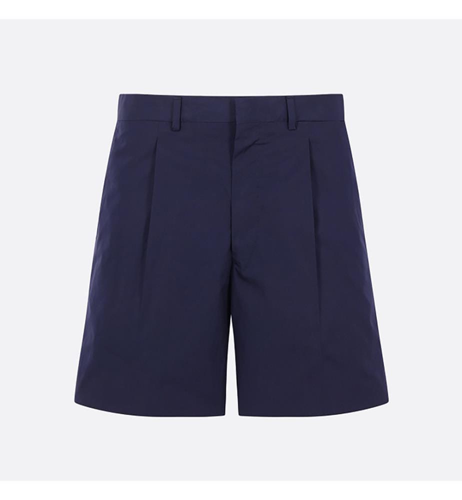 Short en popeline - Bleu marine