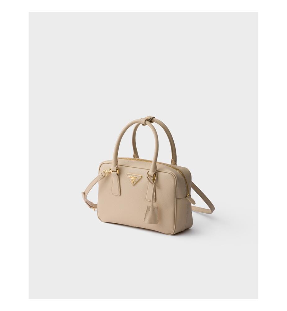 Petit sac à main Saffiano - Travertin