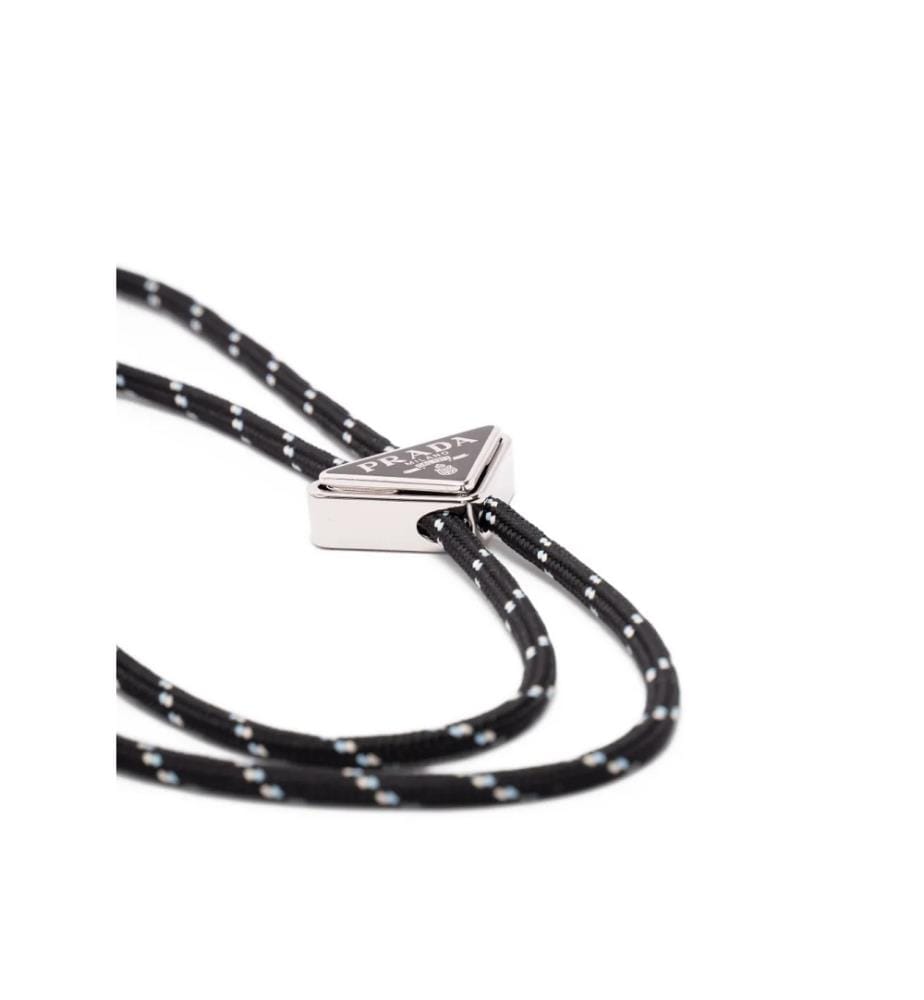 Triangle Logo Rope Tie - Black