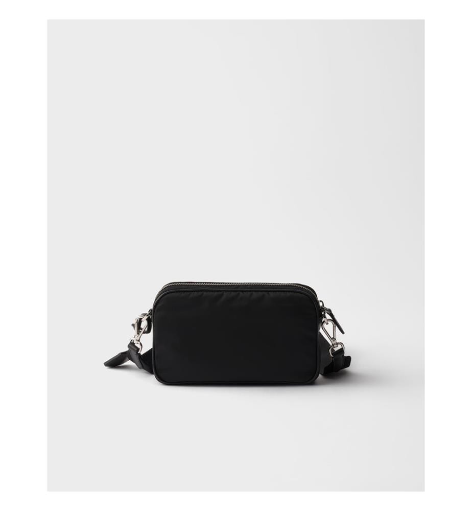Mini borsa a tracolla Re-Nylon - Nero