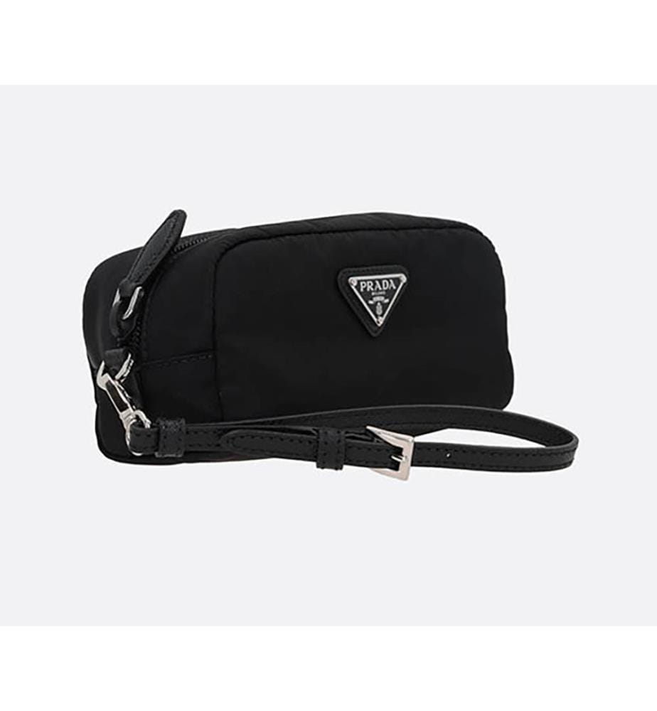 Small Re-Nylon beauty case - Black
