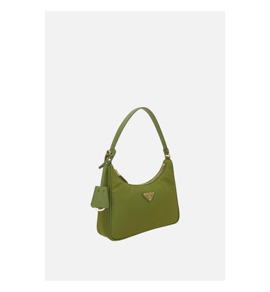Mini sac Re-Edition 2005 en Re-Nylon et Saffiano – Vert