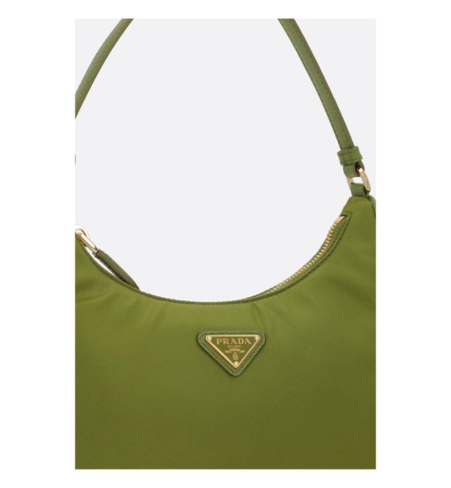 Mini sac Re-Edition 2005 en Re-Nylon et Saffiano – Vert