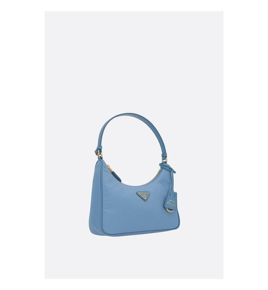 Mini sac Re-Edition 2005 en Re-Nylon et Saffiano – Bleu