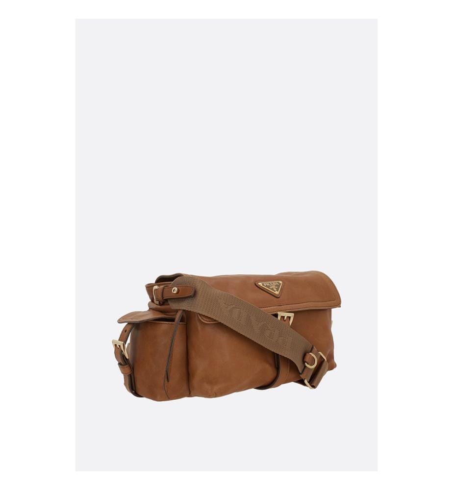 Prada Explore medium bag in nappa leather - Camel