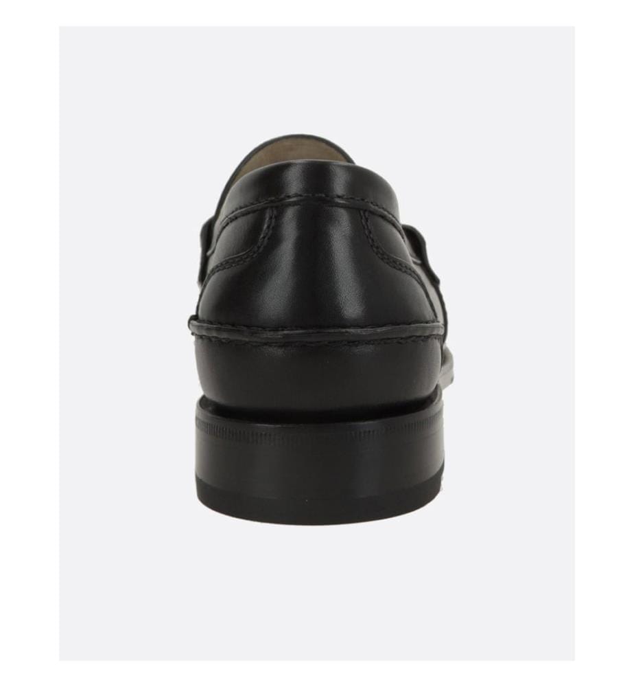 Mocassins en cuir lisse - Noir