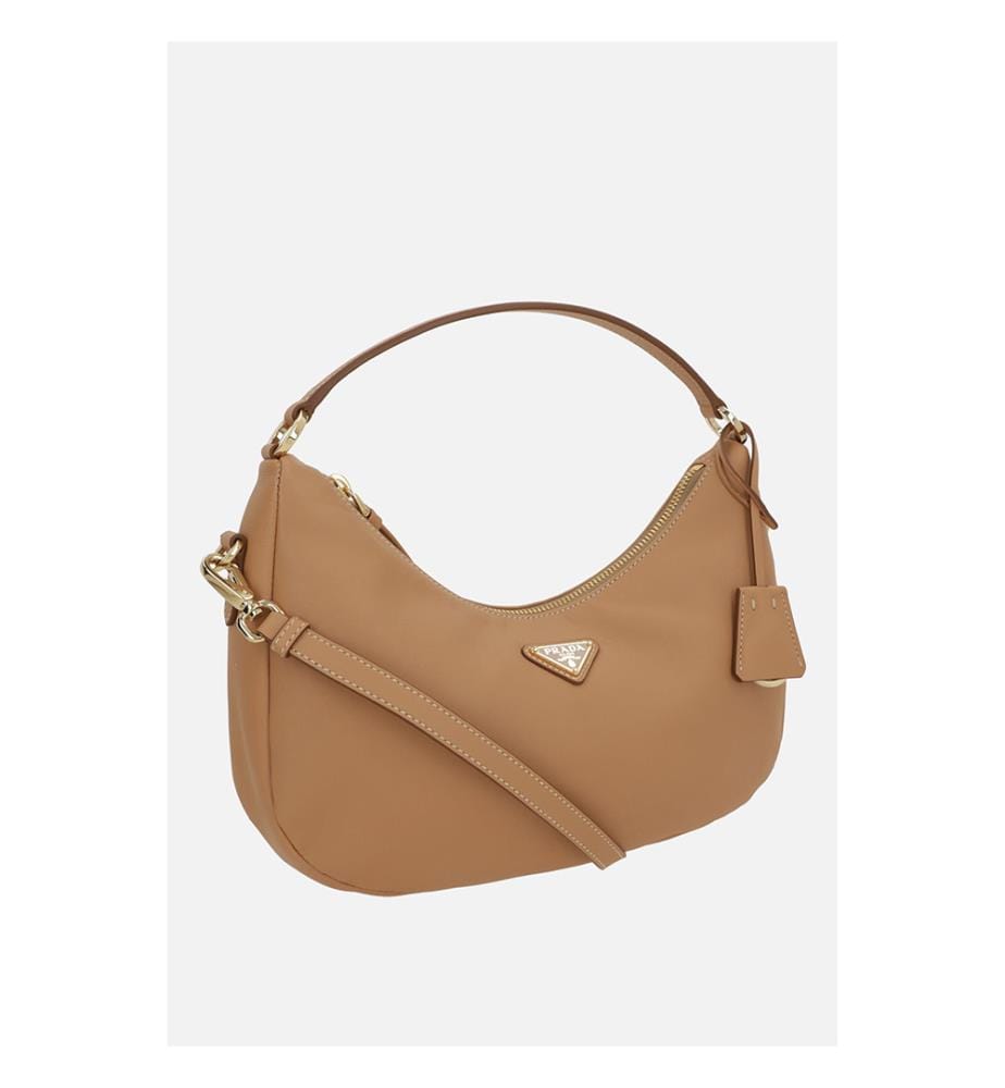 Sac hobo moyen en cuir souple – Beige