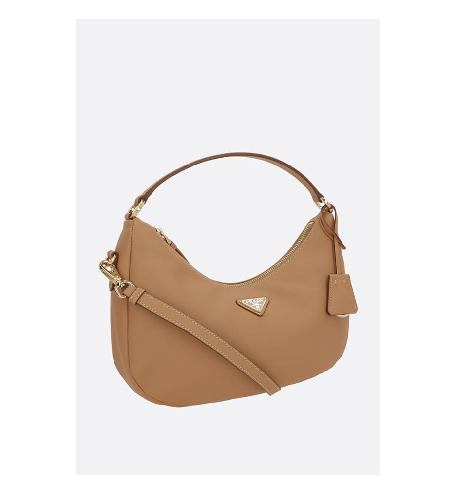 Petit sac hobo en cuir souple – Beige