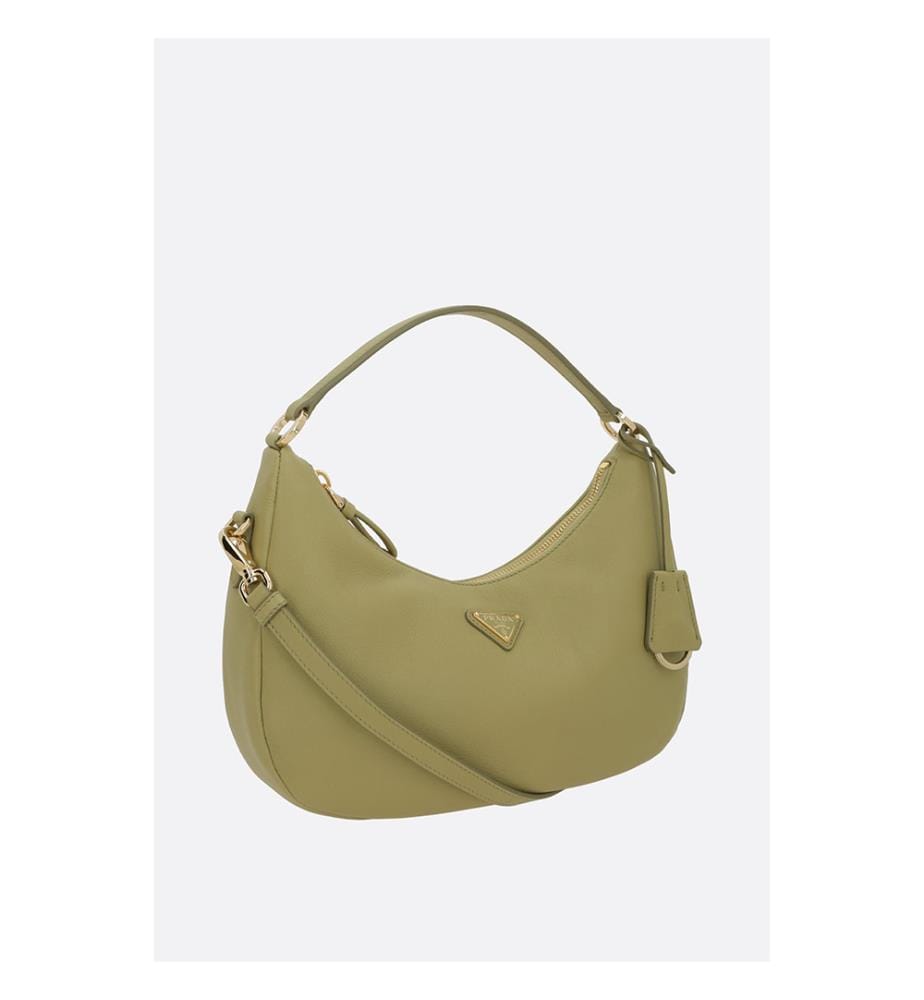 Petit sac hobo en cuir souple – Vert clair