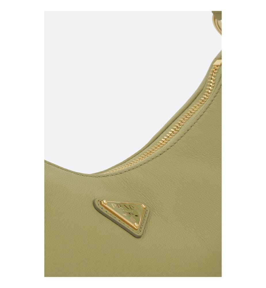 Petit sac hobo en cuir souple – Vert clair