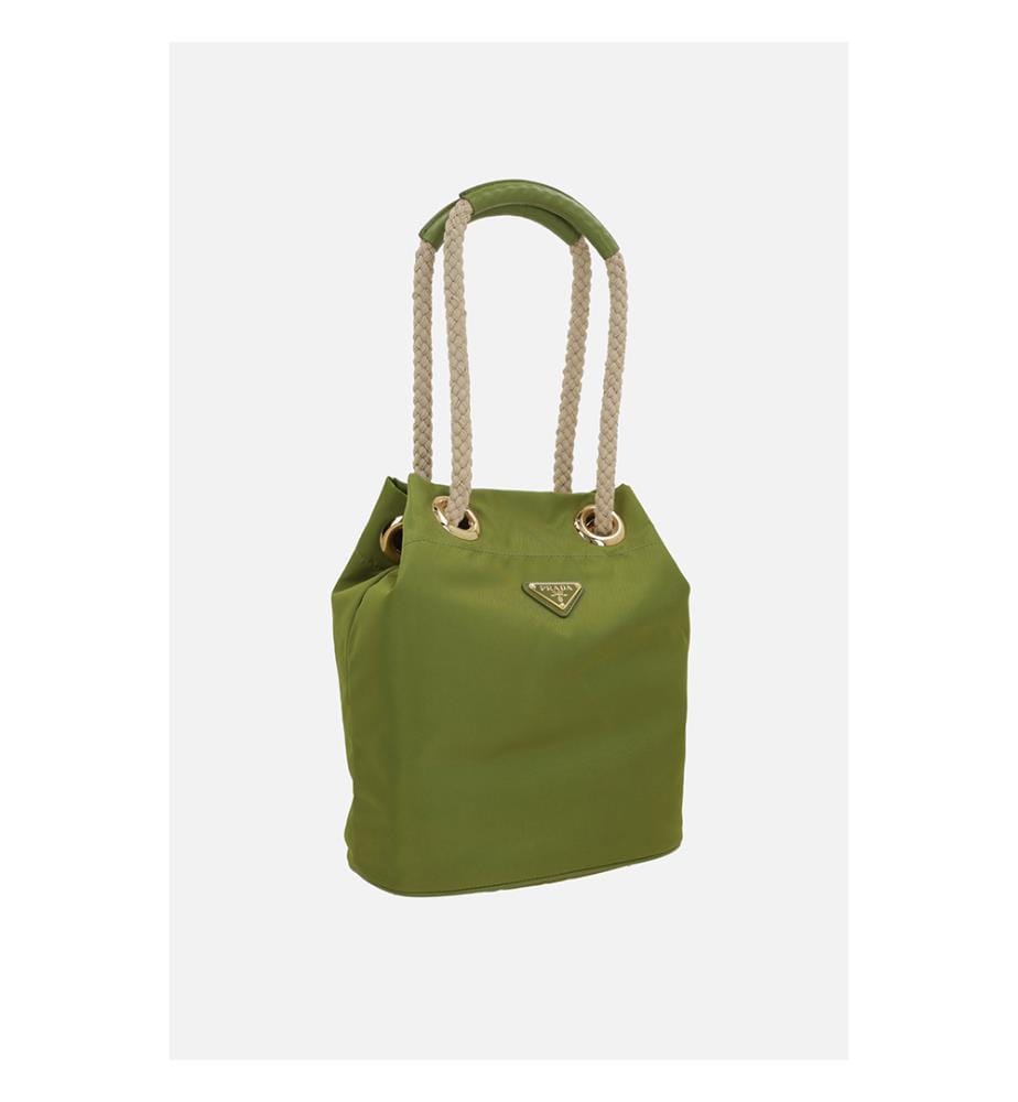 Petit sac seau Prada Mariner Re-Nylon - Vert