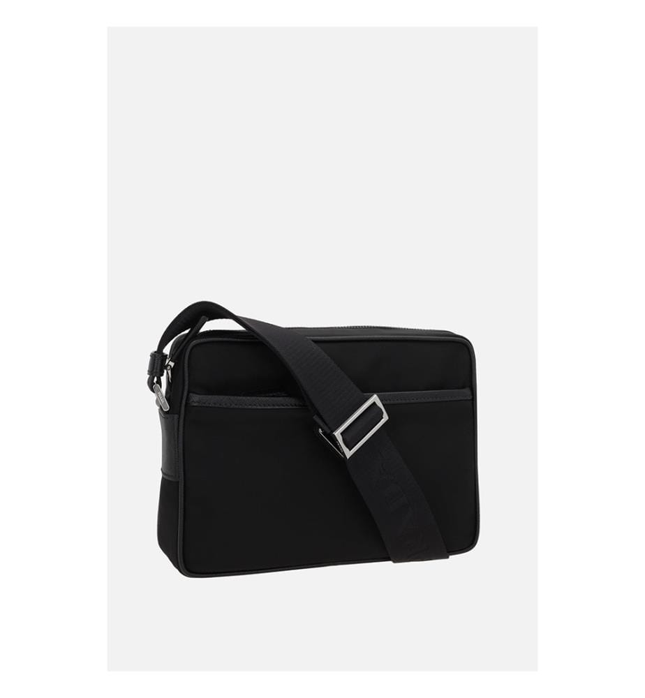 Re-Nylon Schultertasche - Schwarz
