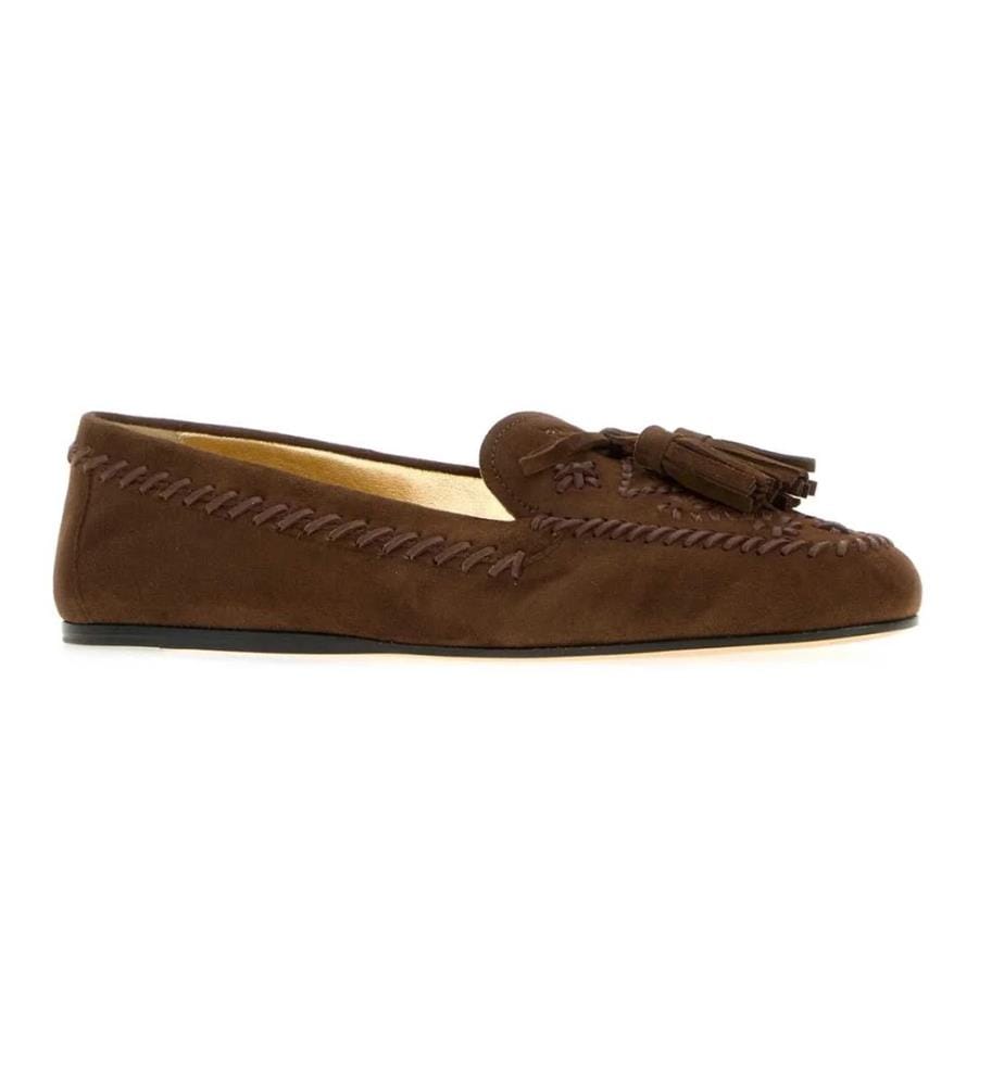 Brown Suede Loafers - Brown