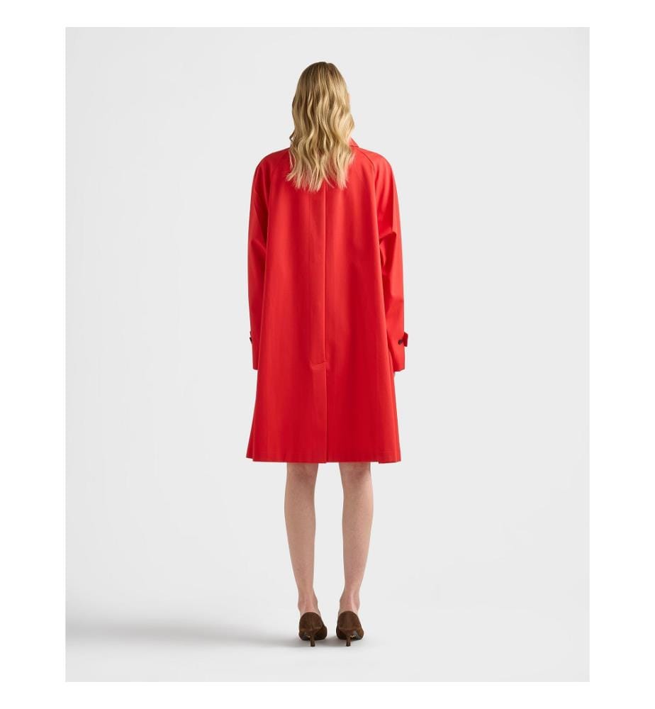 Gabardine Coat - Red