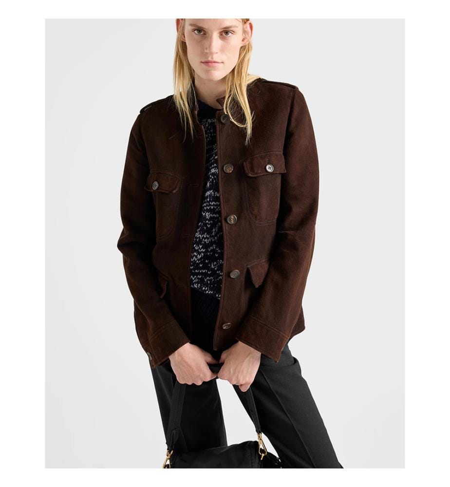 Suede Jacket - Coffee
