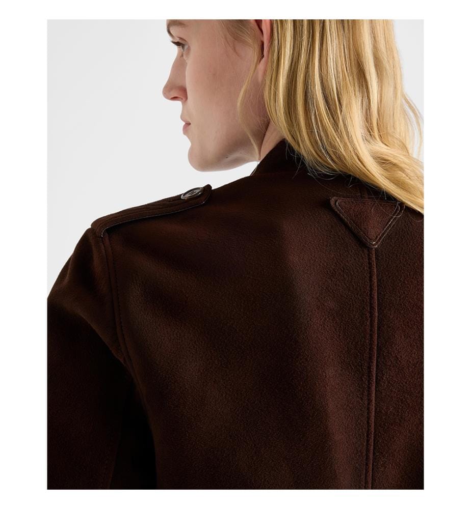 Suede Jacket - Coffee