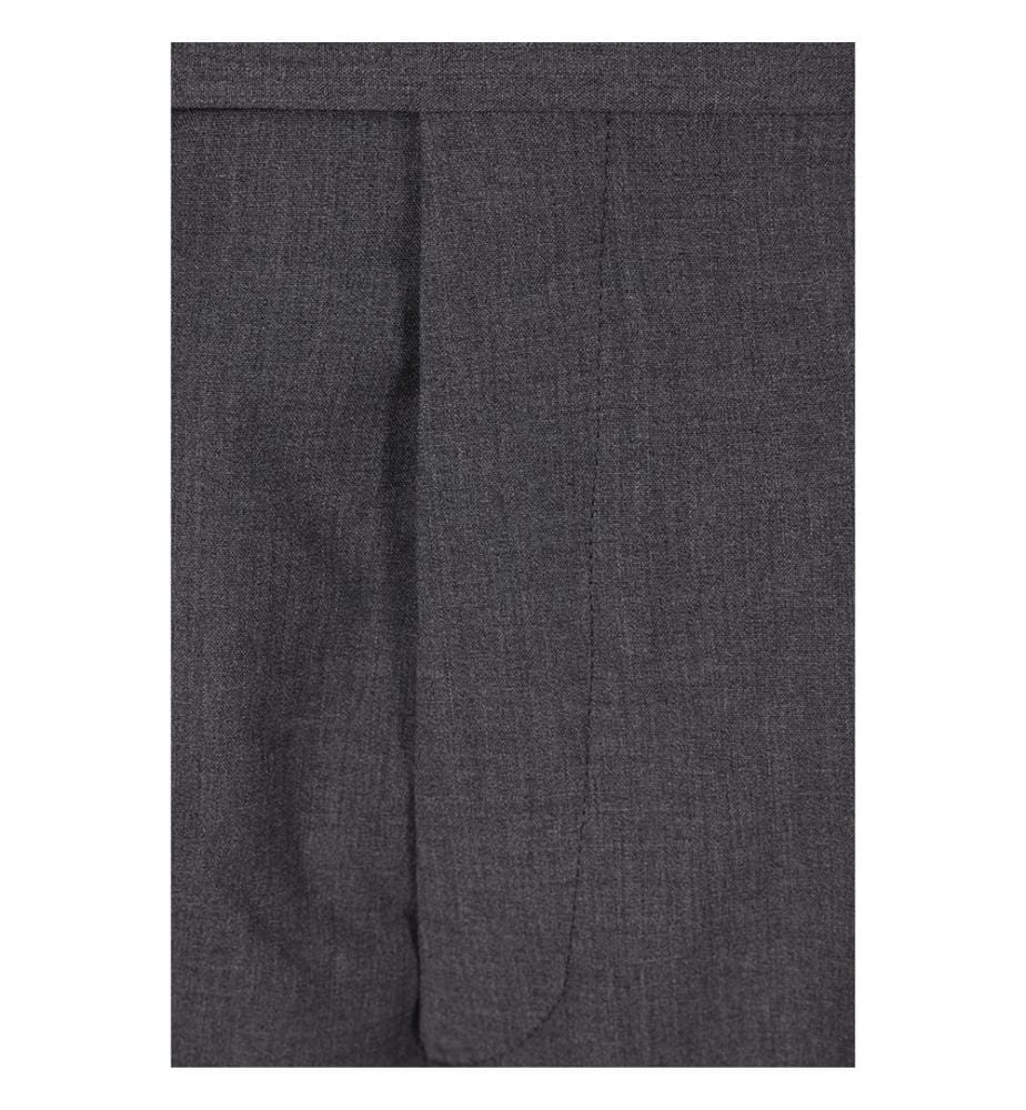 Pantalons en laine et en coton - Gris ardoise