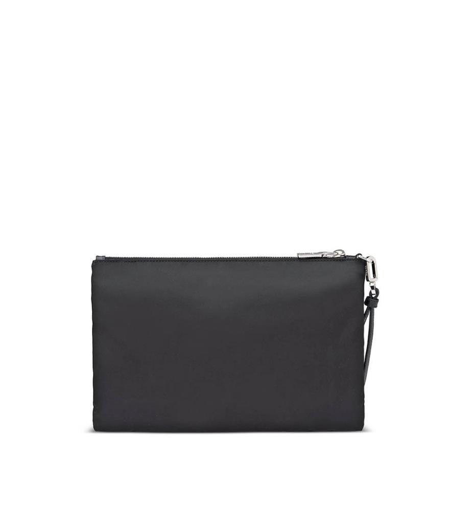 Marsupio triangolare con logo Re-Nylon - Nero