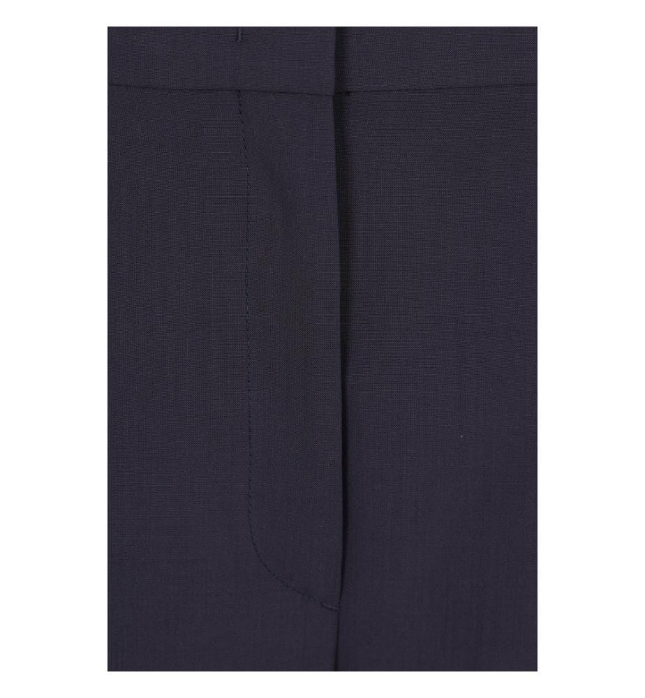 Straight-leg wool pants - Blue
