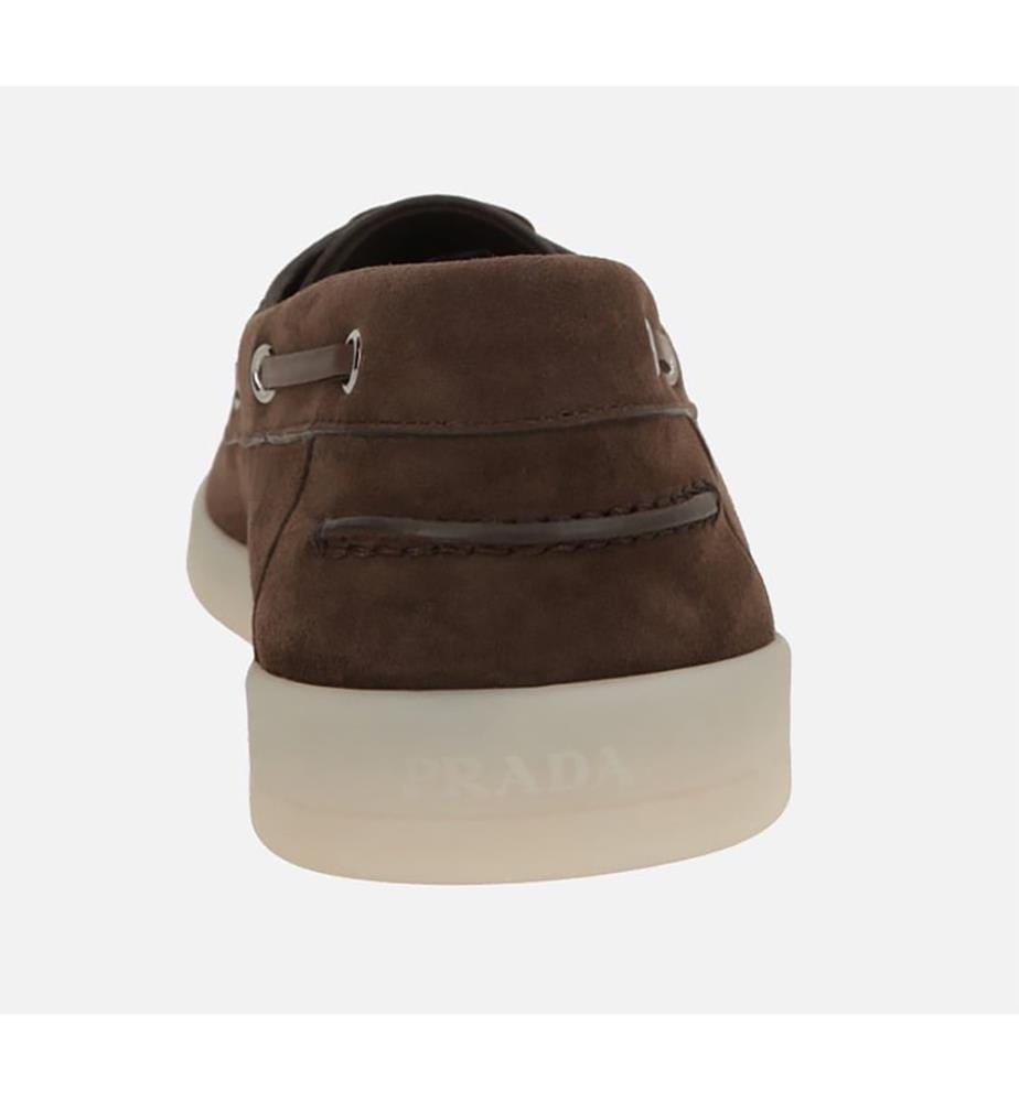 Suede Boat Shoes - Dark Brown
