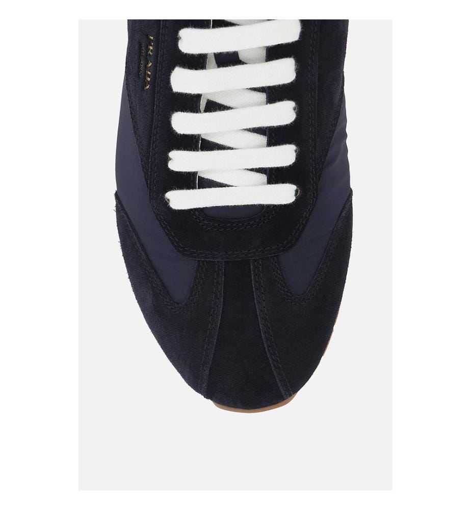 Baskets en Re-Nylon et en daim - Bleu