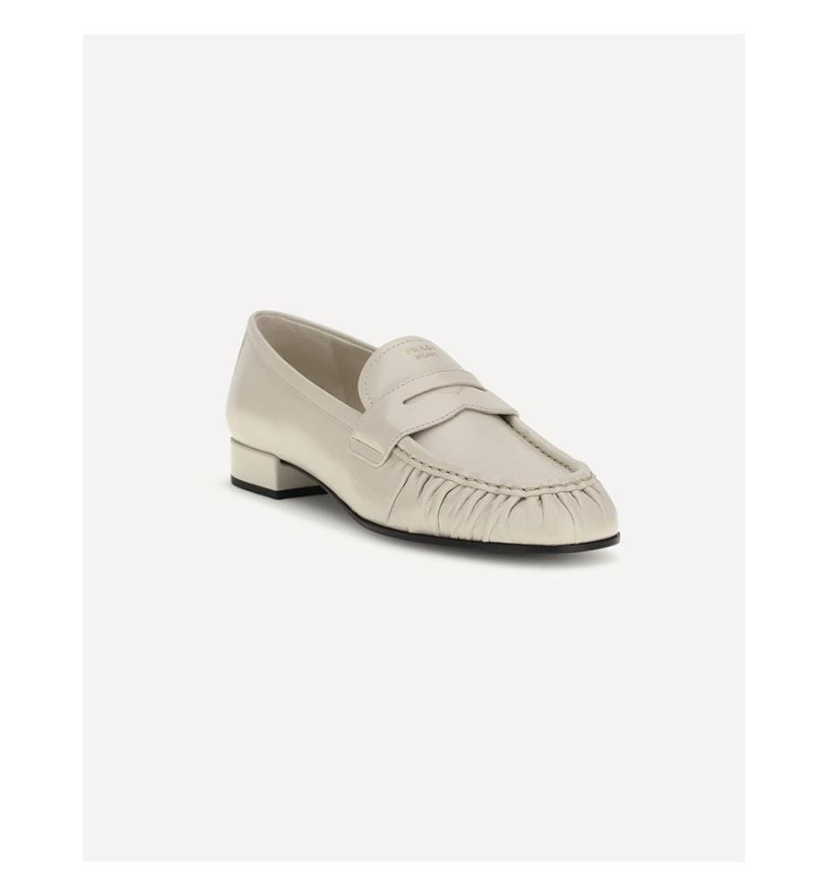 Mocassins en cuir - Ivoire