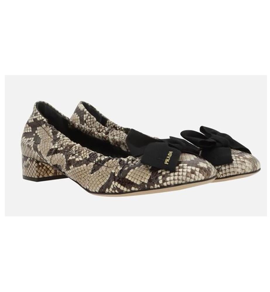 Ballerine in pelle Ayers - Grigio roccia