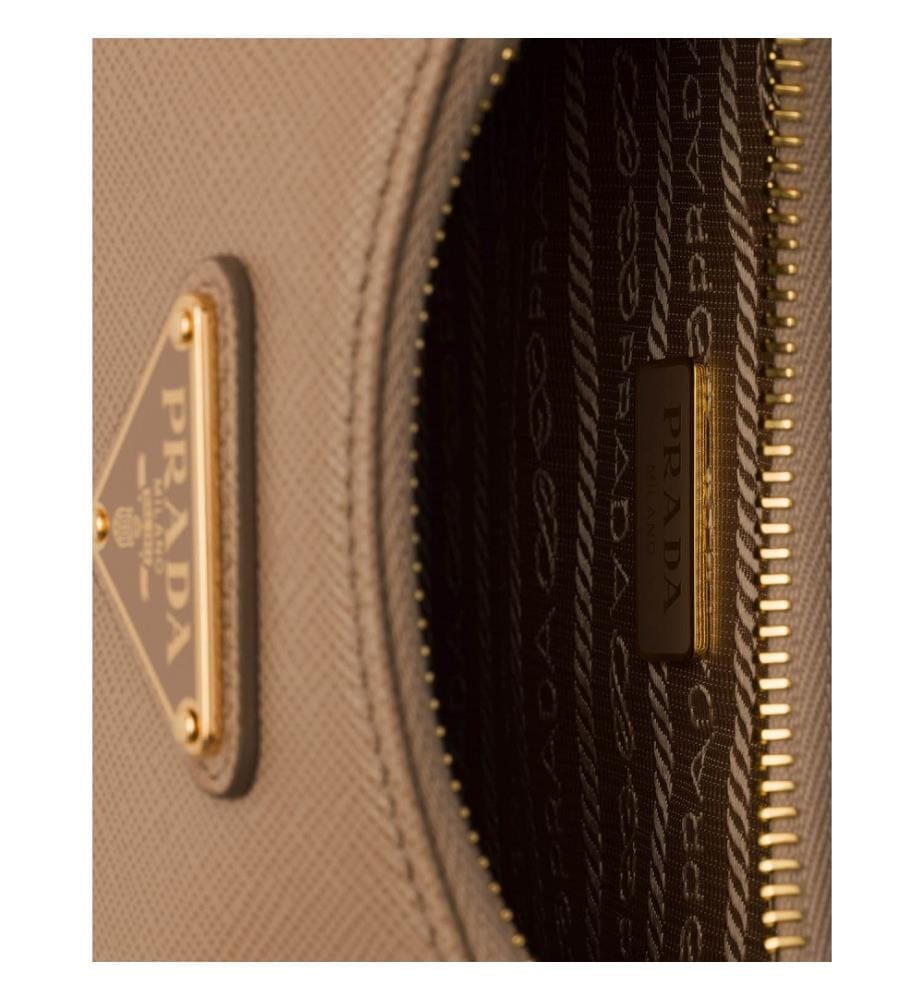 Borsa Re-Edition Mini in pelle saffiano - Cammello