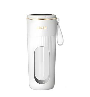 Tragbarer Mini-Mixer mit 340 ml Fassungsvermögen und 10 Klingen aus Edelstahl – Weiss