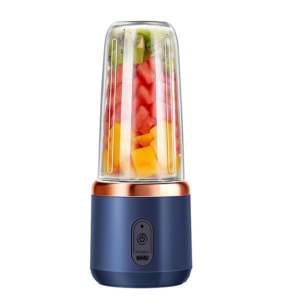 Mixeur électrique double J001 - 400 ml - Bleu foncé