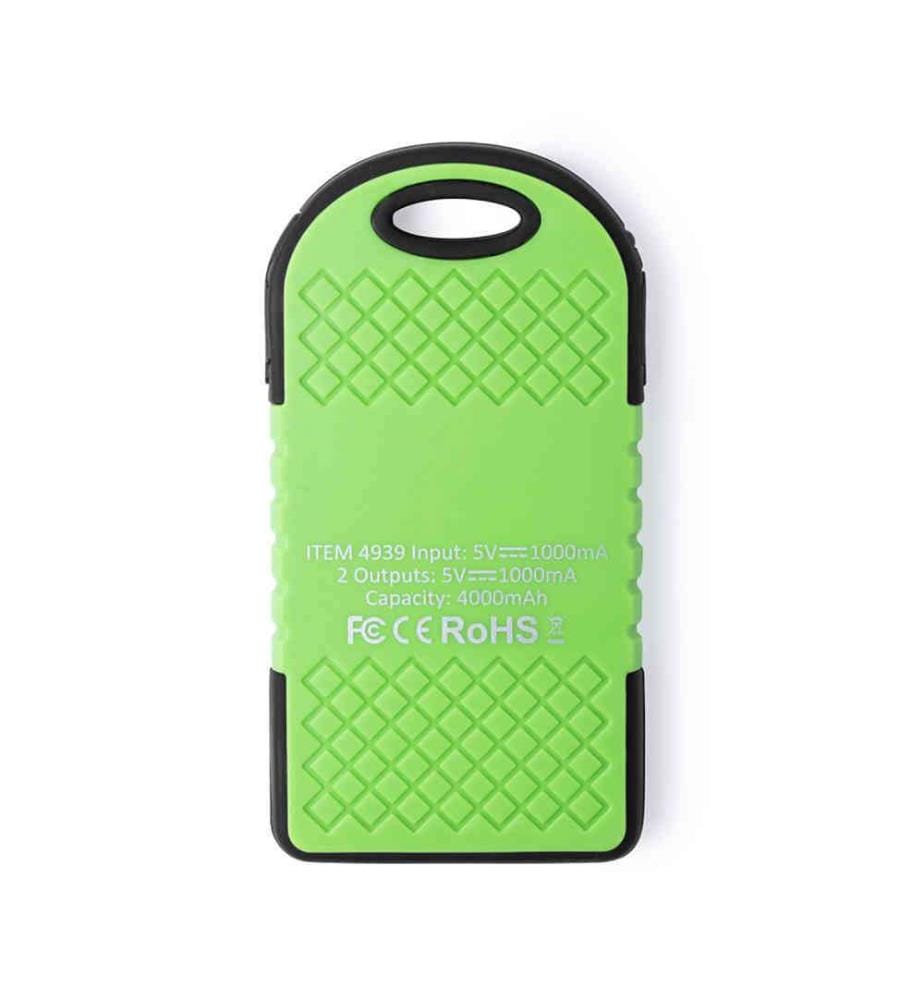 Lenard 4000 mAh Solar Power Bank - Grün