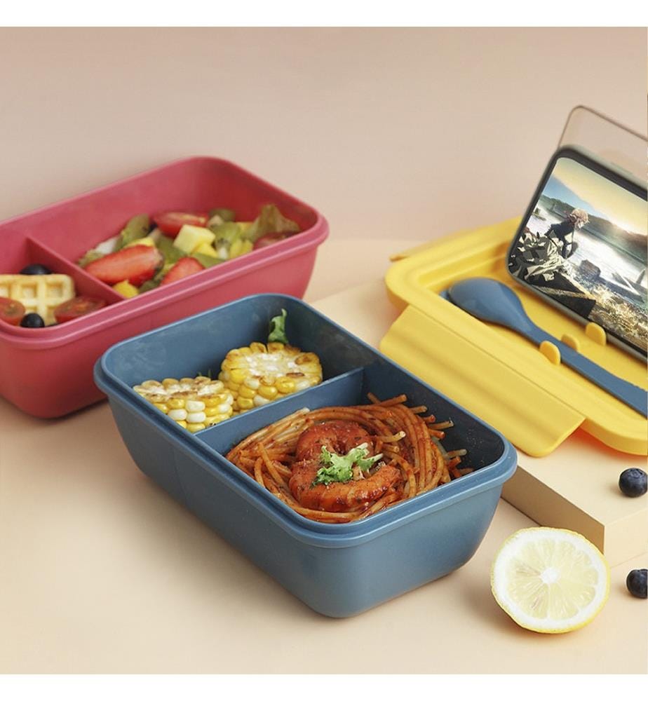 Hermetische Lunchbox 1100 ml mit Thermobecher - Marineblau