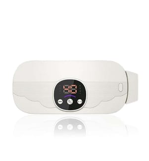 Ceinture de massage EMS intelligente Mode chauffage, masseur abdominal pour brûler les graisses - Blanc