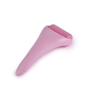Rouleau de glace pour le visage, instrument de massage et de soin Tête en plastique - Rosa